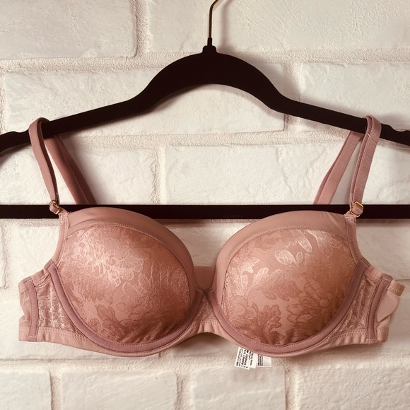 NWT Soma Lightest Lift Lined Demi Underwire Lace Bra 36 A Adobe Rose #0395 - Picture 1 of 12